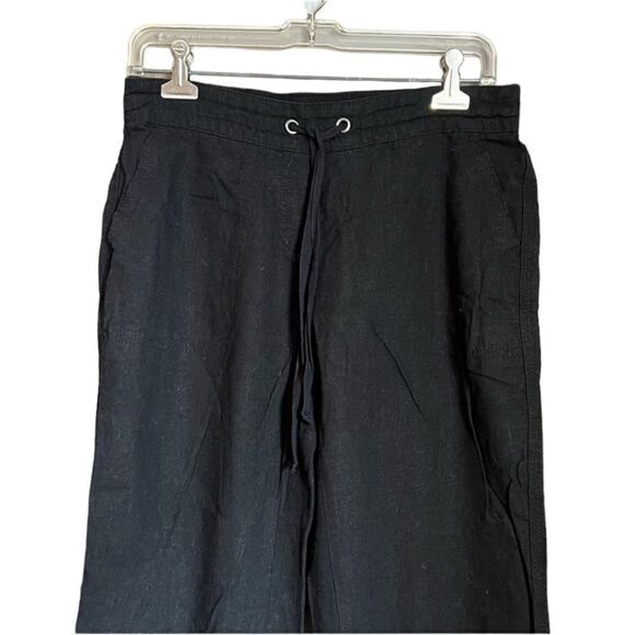 Per se black linen blend cropped pants - Picture 2 of 10